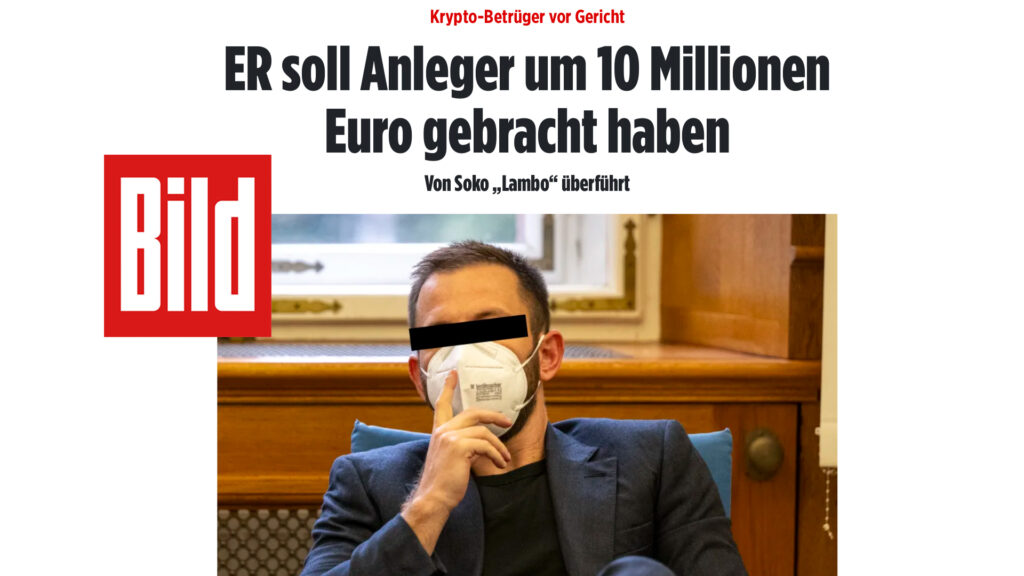 BILD vom 29.07./30.07.2025: Krypto-Betrüger vor Gericht: ER soll Anleger um 10 Millionen Euro gebracht haben<span>Rechtsanwältin Tanja Nauschütz vertritt im aufsehenderregenden Cybertrading-Prozess vor dem Landgericht Bamberg den Geschädigten mit dem höchsten Einzelschaden in Höhe von 493 500 Euro</span>